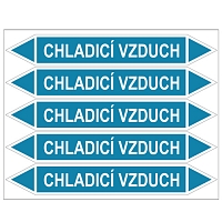 Značení potrubí, chladicí vzduch